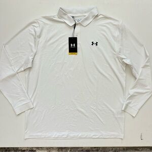 Under Armour Men's Classic White Polo Size XL